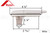 Roto Single-Point Lock Handle (1-1/4" Hook) (White)