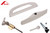 Patio Door Handle w Key Single Point Latch (Roto) (Beige)