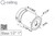 Easy Glass Adapter Matte Black (Fascia Mount) (Stand-Off) (Single Round 2" X 1-3/16") (Adjustable) (Glass 1/2" - 1")