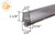 Clear Polycarbonate Wipe with Pile Weatherstrip