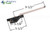 Single Arm Casement Window Operator (Truth Hardware 'Roto Gear' 23.01) (9-1/2" Arm, Front Mount) (Left) (Black)