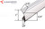 1/4" Beveled Door Stop (Kawneer) (Clear Anodized) (10' length)