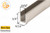 High-profile U-channel for 3/8" (10mm) Glass (Polished Nickel)