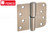 4" x 4" Three-way Adjustable Hinges (Right) (Round & Square Corners) (Ferco)