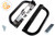 Sliding Glass Door Handle Set (Black) (6-9/16" Hole Spacing)