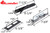 Storm Door Handle Set with Key Lock Straight Lever MB