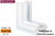 NovaPVC Doorglass Frame Insert (24" x 11-1/8") (Camber Top)