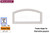 NovaPVC Doorglass Frame Insert (24" x 11-1/8") (Camber Top)