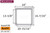 NovaPVC Doorglass Frame Insert (24" x 16-7/16") (Victoria Steel)