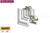 NovaPVC Doorglass Frame Insert (24" x 50")