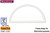 NovaPVC Doorglass Frame Insert (Half Moon)