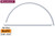 Screw Cover Strips for Novapvc Frame (Half Moon)