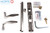 Hoppe Patio Door Set (10") (Brushed Nickel)