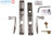 Hoppe Patio Door Set (10") (Brushed Nickel)