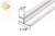 One Piece Strike and Door H-Jamb W Vinyl Insert 180 Degree (95") for 10mm