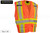 5-Point Tear-Away Mesh Traffic Vest (Orange) (L/XL)