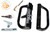 Sliding Glass Door Handle Set (Black) (Keyed) (6-9/16" Hole Spacing)