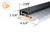 Sill System Outswing Clear PVC Black Cap (72" Length)