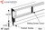 Door Sweep (w Slide Cover) (Kawneer) (Black) (48" Length)