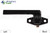 Cam Handle (Concealed Pawl) (Amesbury Truth Hardware 'Trimline') (Black) (Left)