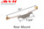 Awning Window Operator (ACME) (Rear Mount, 21" Pivot Shoe) (Silver)