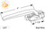 Wedgeless Cam Handle (Bright White) (Left)