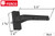Dirigent Turn Handle for Patio Door (Black)