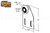 Shower Door Roller Assembly (White) (2'' Length) (1-1/2'' Width)
