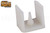 Shower Door Bottom Guide (White) (1/2'' Length)