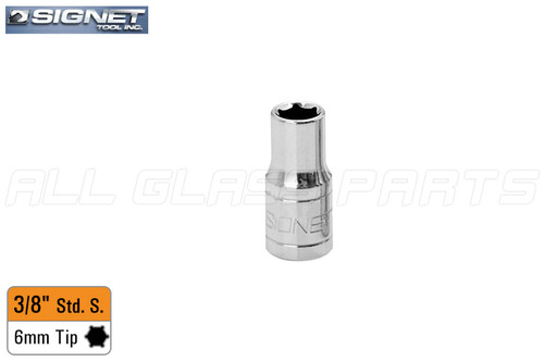 Standard Socket 6 Point - Metric Sizes 3/8'' Drive 6 mm