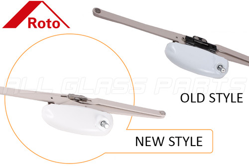 Awning Window Operator White w Tracks | All Glass Parts