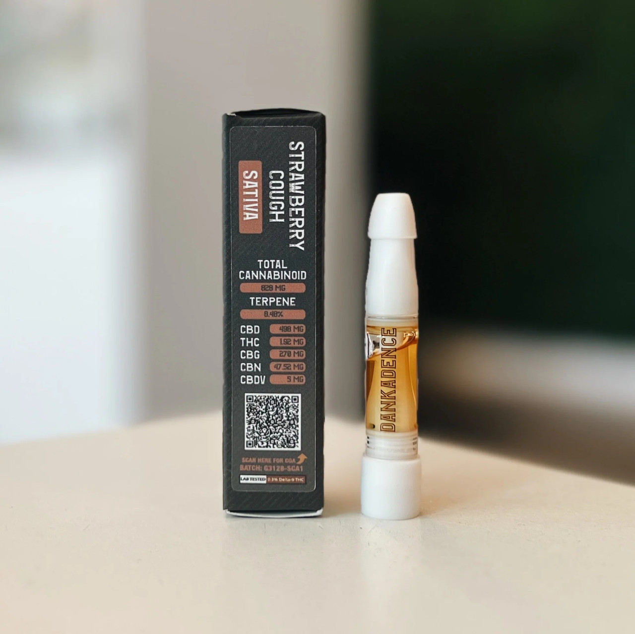 sativa】Strawberry Cough 1ml CBD 10 Dankadence Full Spectrum CBD