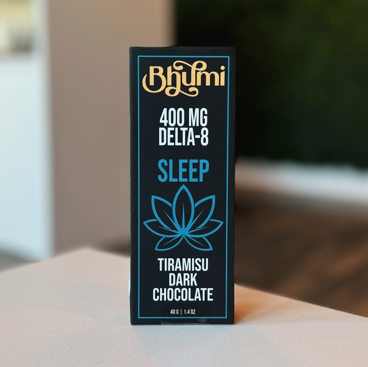 Bhumi Relax Tiramisu Dark Chocolate Bar 400mg Delta-8 THC