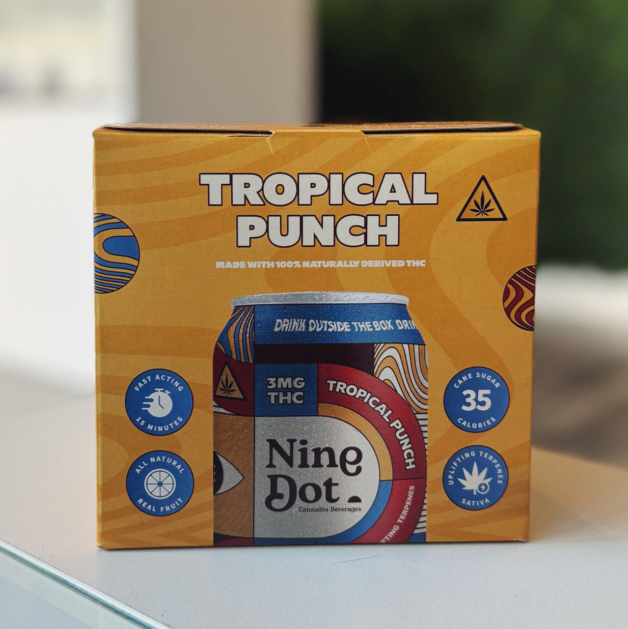 Nine Dot Tropical Punch 3mg THC 12oz