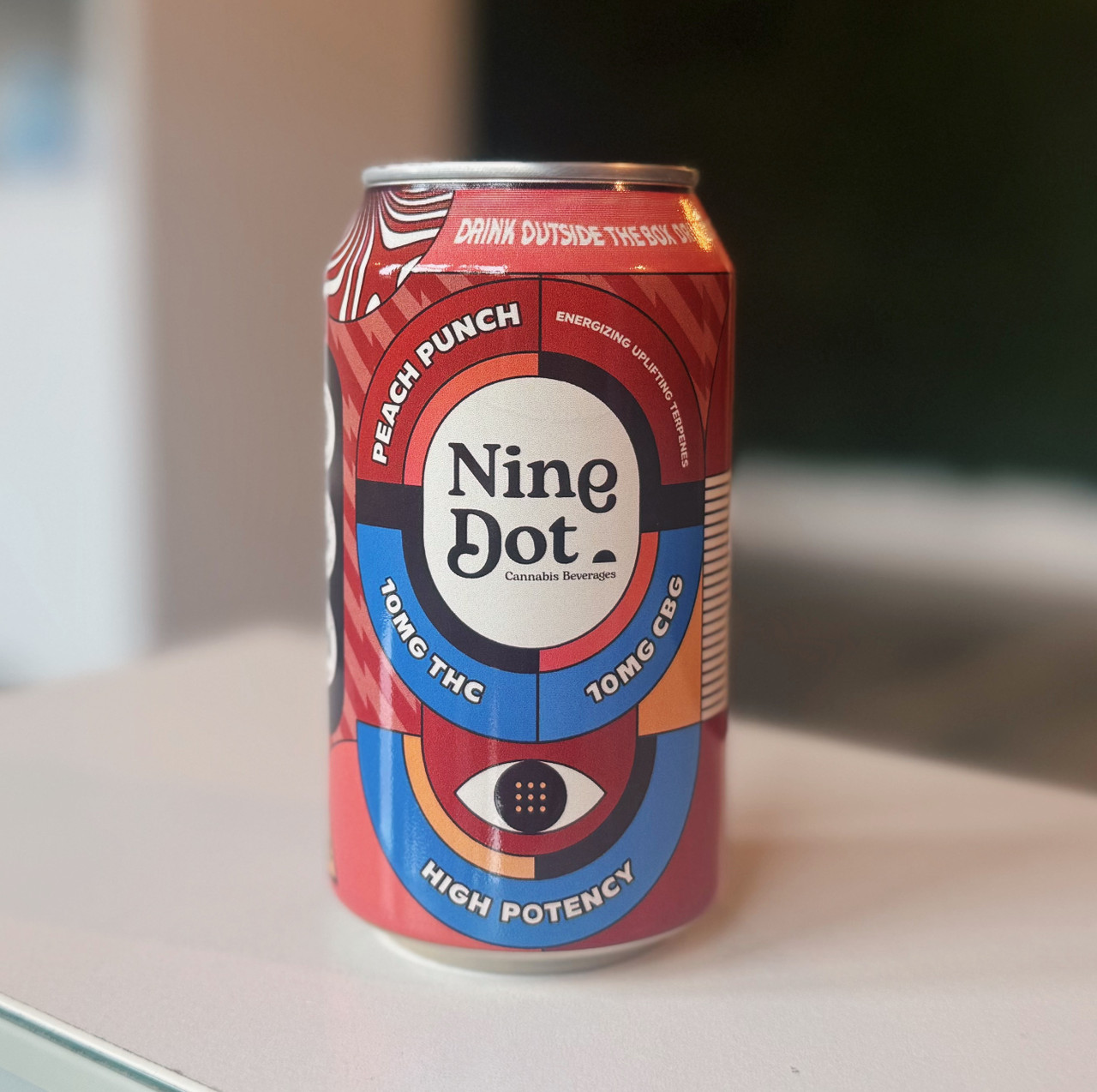 Nine Dot Peach Punch 10mg THC 12oz
