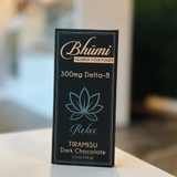 Bhumi Relax Tiramisu Dark Chocolate Bar 300mg Delta-8 THC