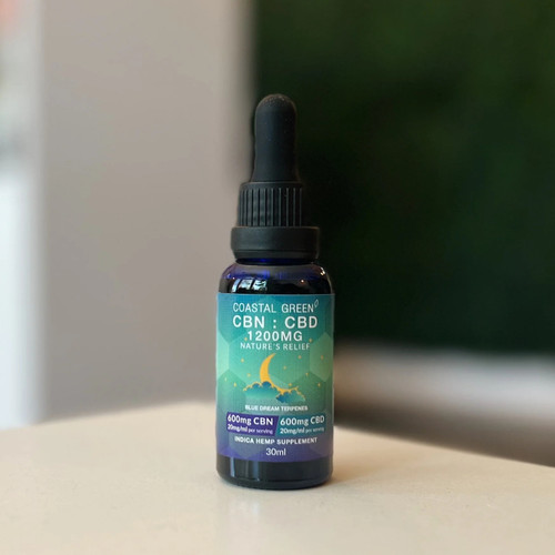 Coastal Green PM Indica CBN : CBD 1200mg Sleep Tincture