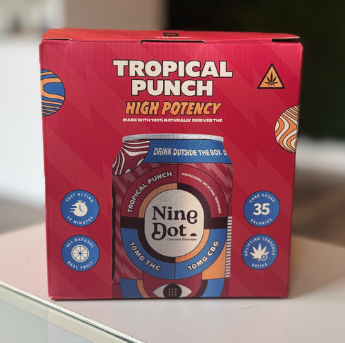 Nine Dot Tropical Punch 10mg THC 12oz