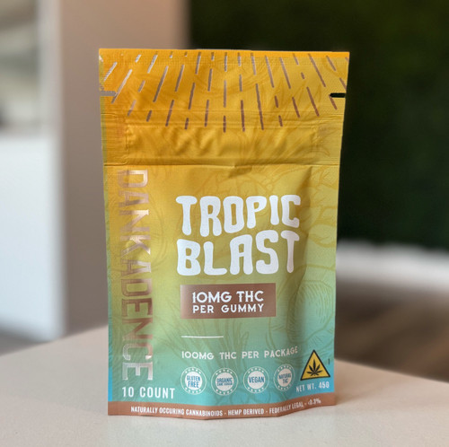 Dankadence Tropic Blast 10mg Delta-9 THC Gummies 10ct