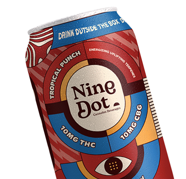 Nine Dot Tropical Punch 10mg THC High Dose Can