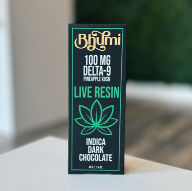 Bhumi Live Resin 100mg Delta-9 THC Pineapple Kush Indica Dark