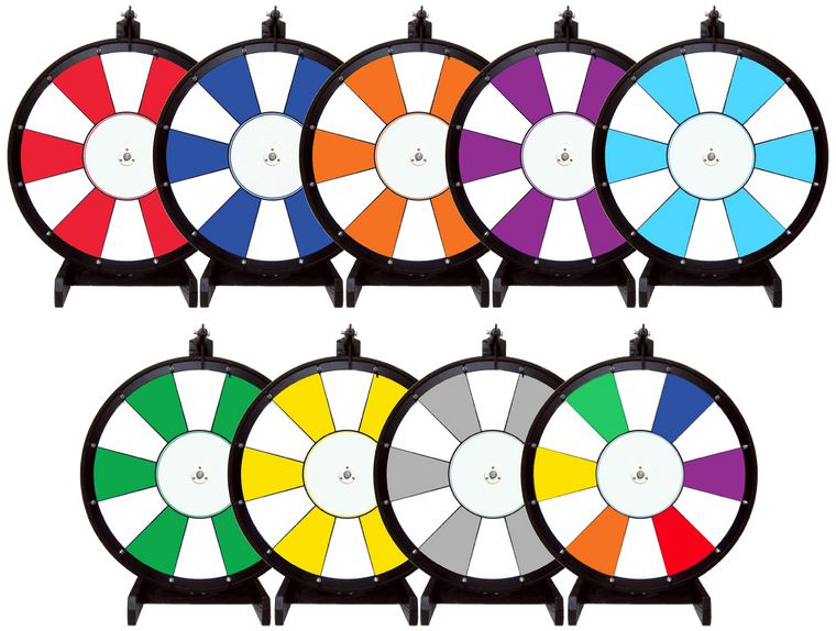 18 Inch 2 Color Dry Erase Prize Wheel