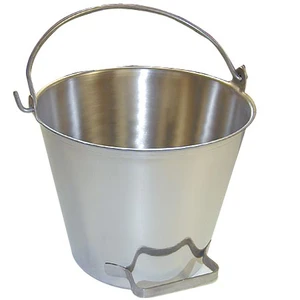 13 Qt Stainless Steel Pail – Durable Milk Bucket