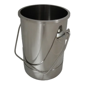 1.5 Gallon Stainless Steel Milking Pail – High-Polish Finish