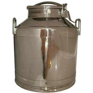 5.5 Gal Stainless Milk Can w/ Toggle Clamp Lid