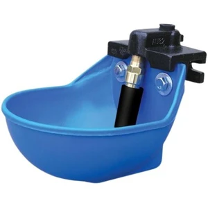 Blue Poly Water Bowl for Livestock Hydration