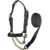 Deluxe Black Cow Show Halter – Triple-Ply Nylon with Lead