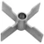 Surge 4-Blade Stainless Impeller for Milk Pump