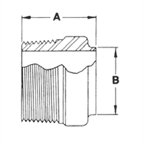 2" Male NPT Weld-on Ferrule | Stainless Pipe Adapter