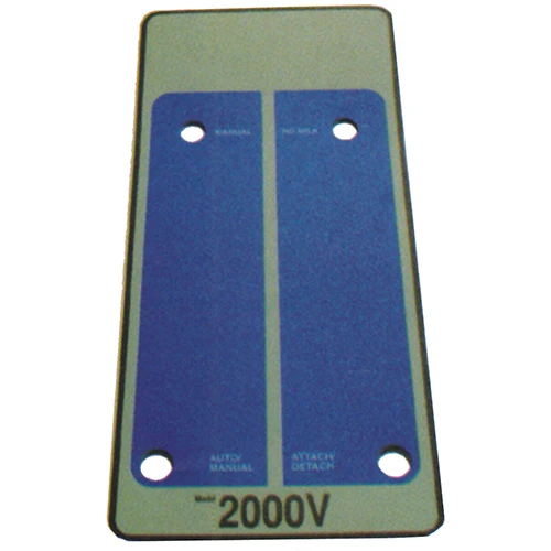 Blue Front Label for Bou-Matic 2000V Takeoff